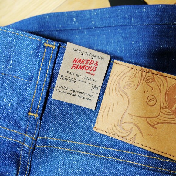 BNWT SS25 NAKED & FAMOUS WORKFORCE SELVEDGE DENIM JEANS 30 & 32 - Picture 12 of 16